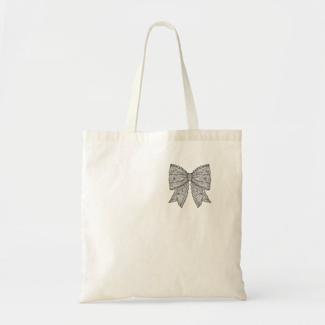 Bow Dooddle Tote Bag (Front)