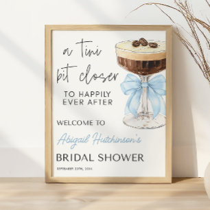 Bow Espresso Martini Bridal Shower -  16x20  Poster