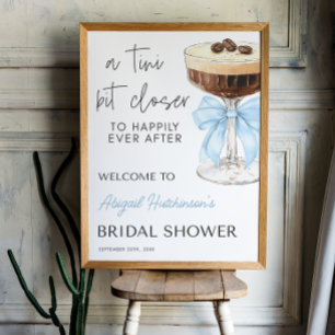 Bow Espresso Martini Bridal Shower -  18x24 Poster