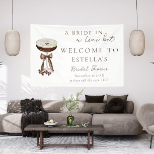 Bow Espresso Martini Bridal Shower Welcome Sign