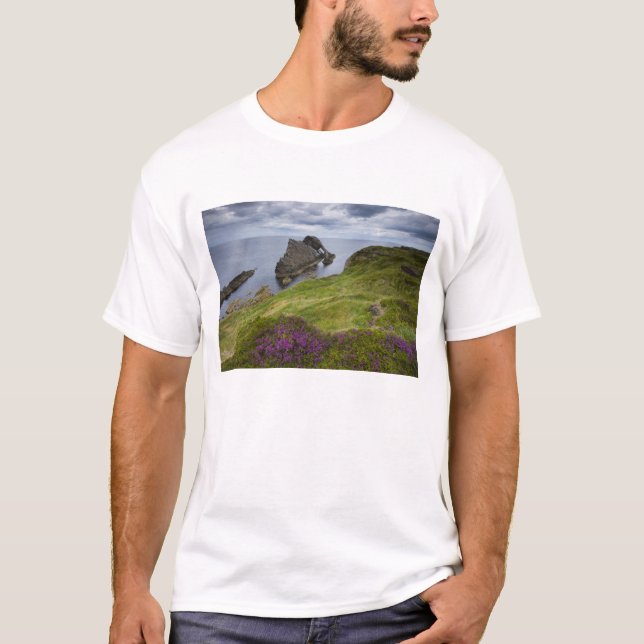 Bow Fiddle Rock, Portknockie, Scotland T-Shirt (Front)
