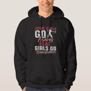 Bow Fishing Girl Archery Fish Hunting Woman Hoodie