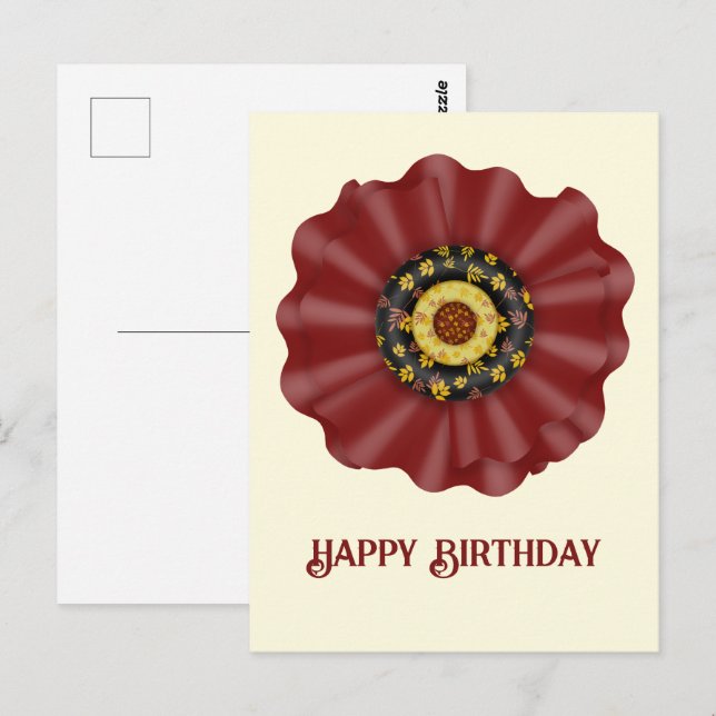 Bow for Birthday Postcard (Front/Back)