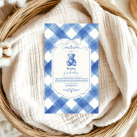 Bow Gingham French Teddy Bear Books for Baby