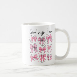 Bow God Say I Am Christian Girl Teen Women Bible V Coffee Mug
