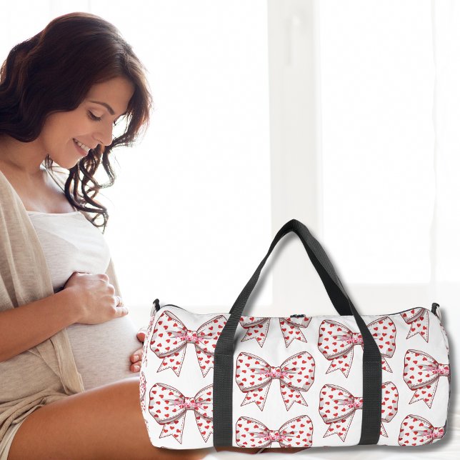 Bow heart Mama Matching Labour & Delivery Hospital Duffle Bag (Bow heart Mama Matching Labor & Delivery Hospital Duffle Bag)