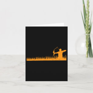 Bow Hunting Archer In Gr Archery Hunter Men Women  Card
