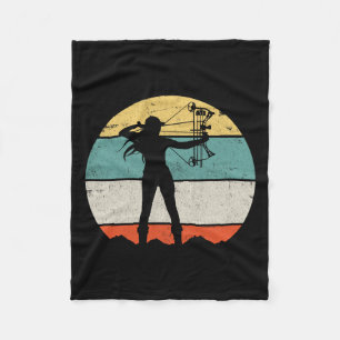 Bow Hunting Archery  Fleece Blanket