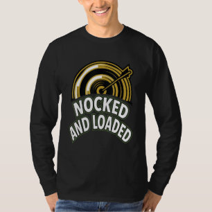 Bow Hunting Arrows And Archery Quote Archery Targe T-Shirt