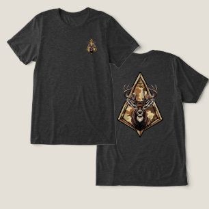Bow Hunting Deer Camo Broadhead Tri-Blend Shirt