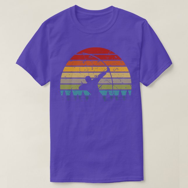 Bow Hunting Retro Sunset Archery T-Shirt (Design Front)