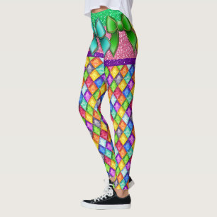 Bow Illusion Diamonds Pop Fashion Leggings