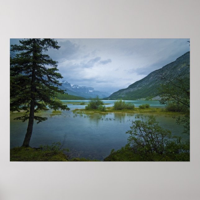 Bow Lake Morning Poster (Front)