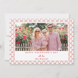 Bow Landscape Happy Valentine's Day Photo Card