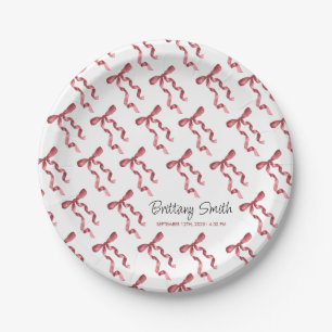 Bow  paper plate
