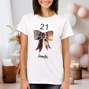 Bow photo Birthday T-Shirt