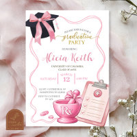 Bow Pink Coquette Girl RX Pharmacy Graduation