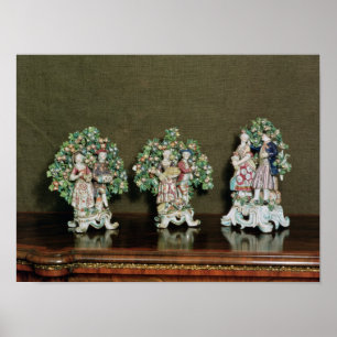 Bow porcelain figures, 1761 poster