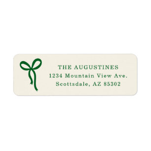 Bow Return Address Label