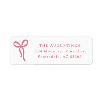 Bow Return Address Label