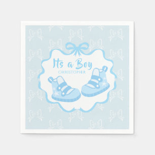Bow Ribbon Its a Boy Napkin