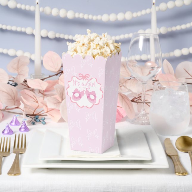 Bow Ribbon Its a Girl  Favour Box (Wedding)