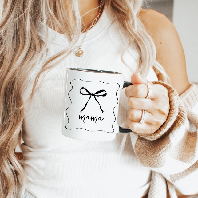 Bow Ribbon Mama Mother's Day Mug Gift For Mum (Creator Uploaded)