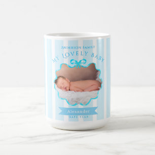 Bow Ribbon New Born Baby Boy Coffee Mug