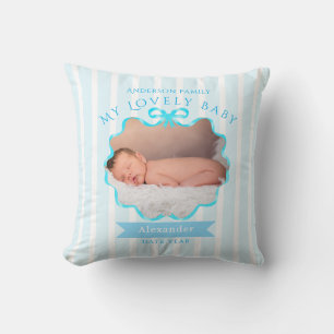 Bow Ribbon New Born Baby Boy  Cushion