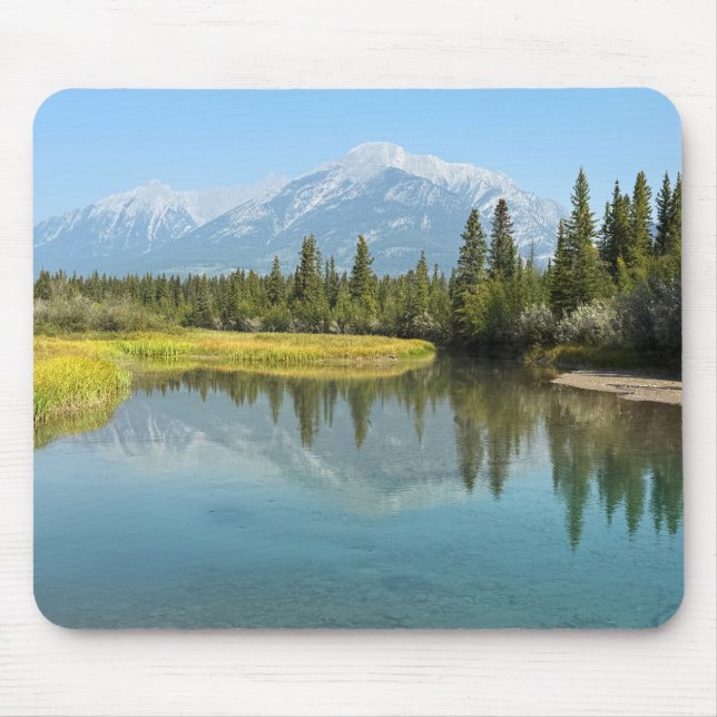 Bow River in Canmore Canada Mouse Pad (Front)