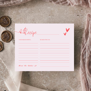 Bow She's Tying the Knot Pink Bridal Shower Recipe