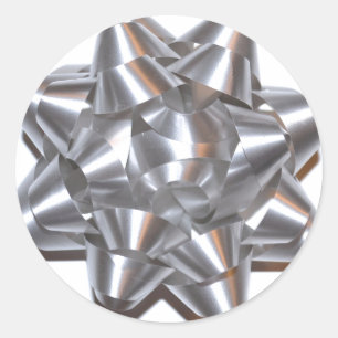 Bow Sticker in Silver
