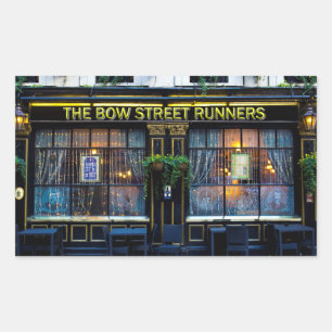Bow Street Runners Pub Rectangular Sticker