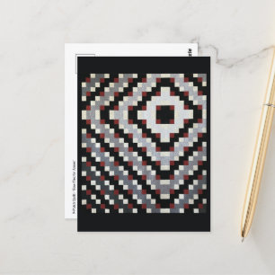 Bow Tie 9-Patch Quilt Postcard