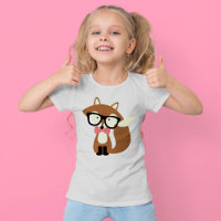 Bow Tie and Glasses Hipster Brown Fox