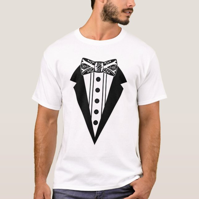 Bow Tie and Tux T-Shirt (Front)
