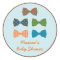 Bow Tie Baby Shower Favour Sticker