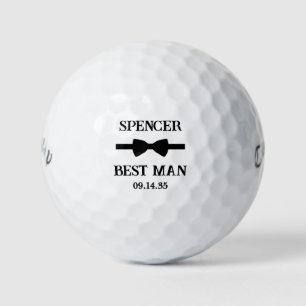 Bow Tie Best Man Golf Balls