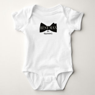 Bow Tie Best Man In Training   Baby Bodysuit