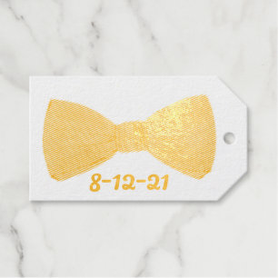 Bow Tie Bowtie Wedding Groomsmen Prom Formal Gift Tags