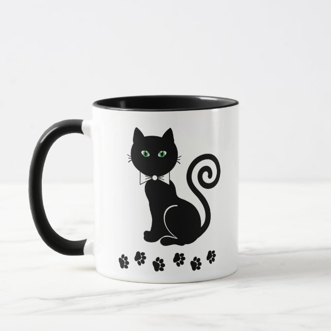 Bow Tie Cat Mug (Left)