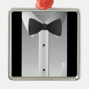 Bow tie metal tree decoration