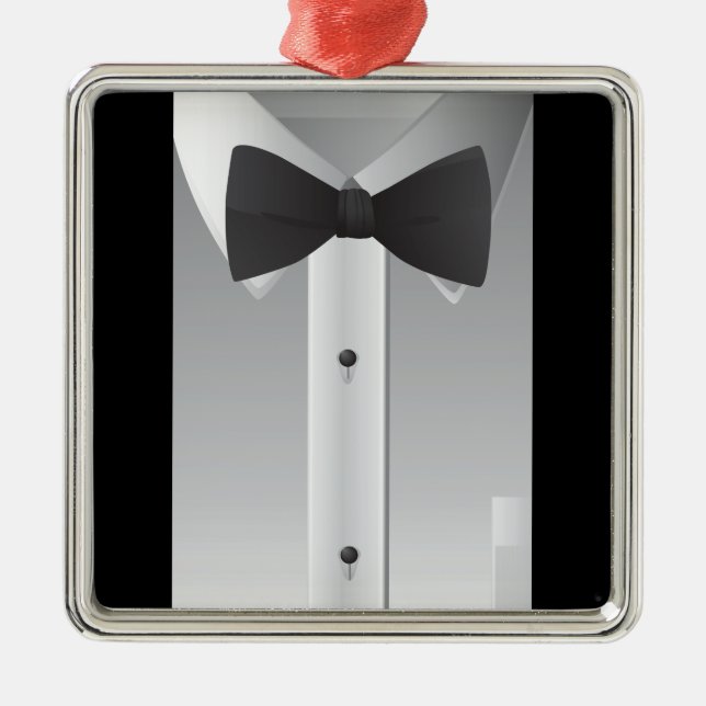 Bow tie metal tree decoration (Front)