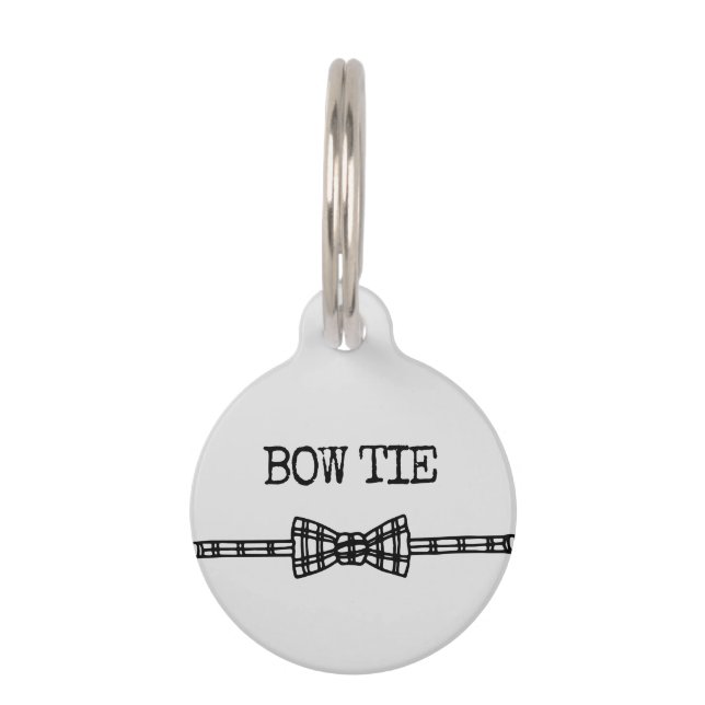 Bow tie pet tag (Front)