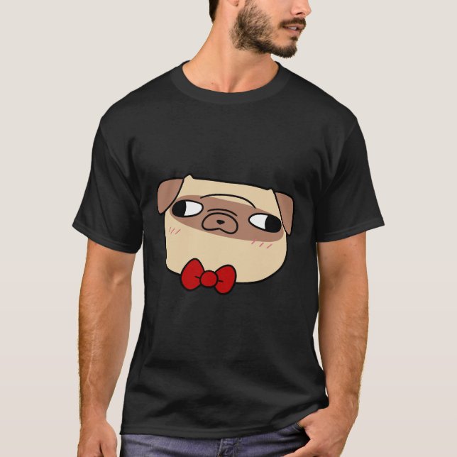 Bow Tie Pug Face Classic T-Shirt 598 (Front)