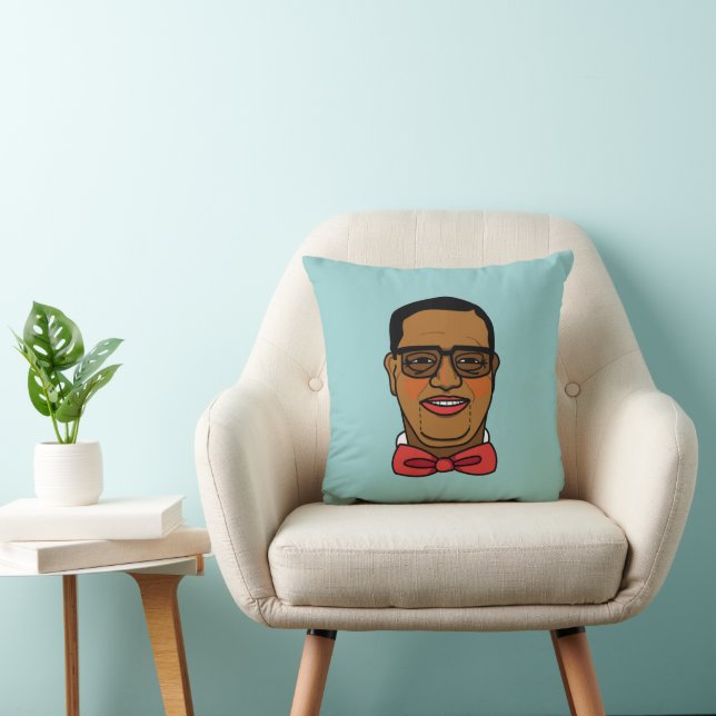 bow tie turquoise throw pillow (Chair)