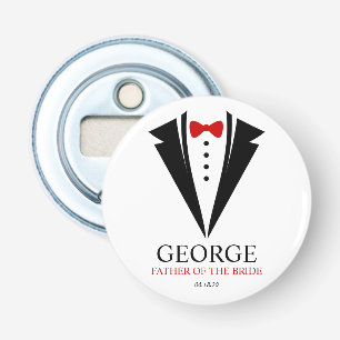 Bow Tie Tuxedo "Father of the Bride" Personalised Bottle Opener