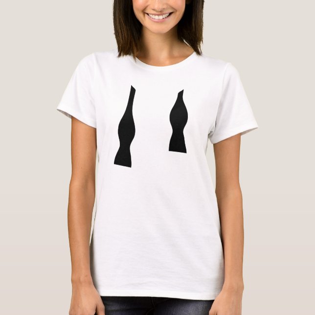 Bow Tie Undone T-Shirt (Front)