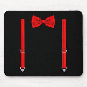 Bow Tie with Braces Wedding and Special Occasions Mouse Pad