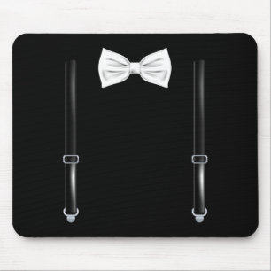 Bow Tie With Suspenders Funny Wedding And Special  Mouse Pad